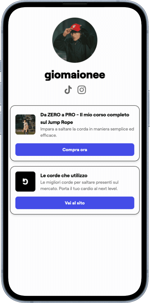 Giovanni phone mockup